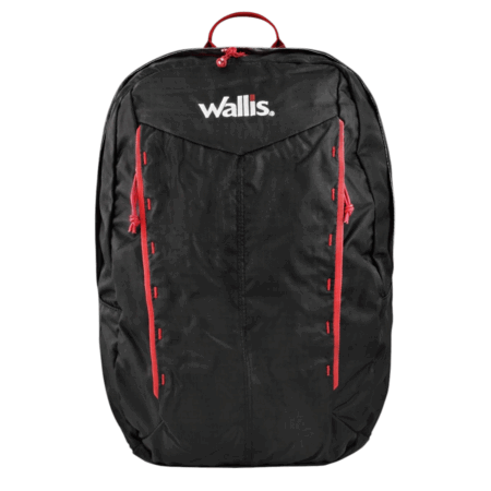 MOCHILA NEGRA/ROJO 25 L WALLIS