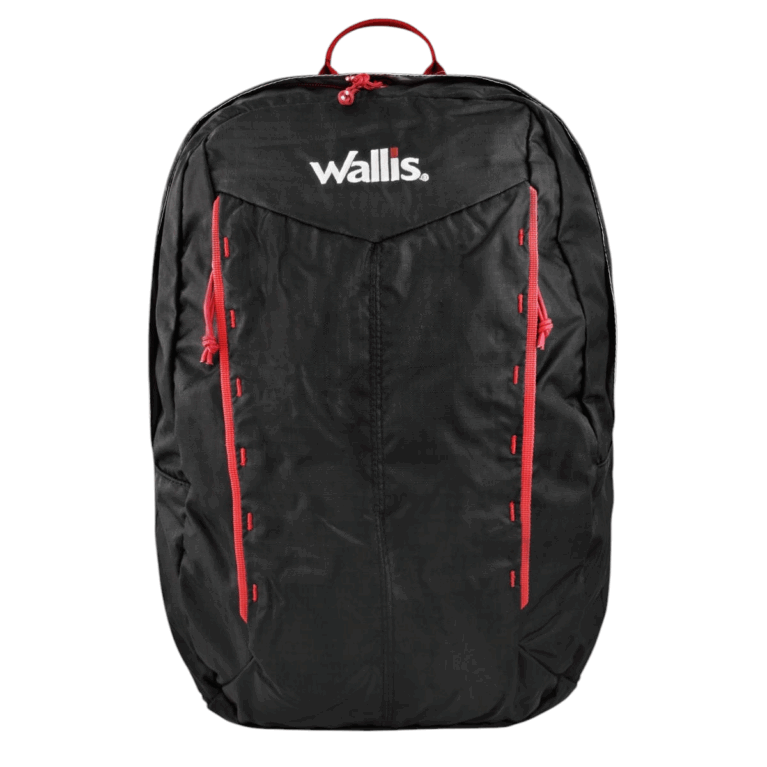 MOCHILA NEGRA/ROJO 25 L WALLIS