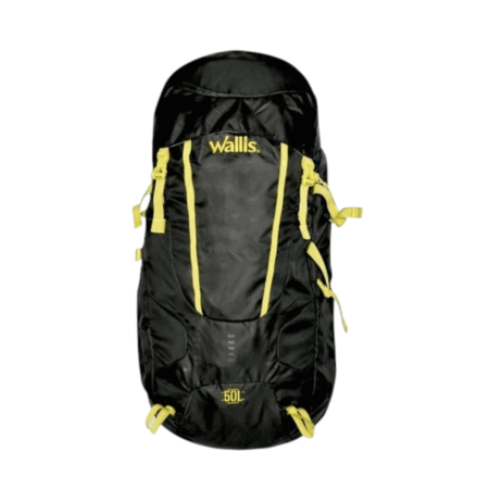 MOCHILA NEGRO/VERDE 50 L WALLIS